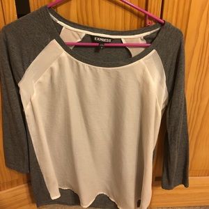 Express quarter length casual shirt.